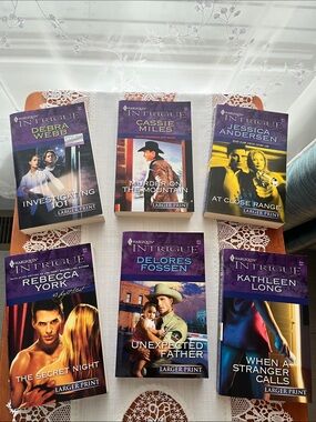 Lot of 6 Harlequin Intrigue Romantic Suspense Novels – Bundle